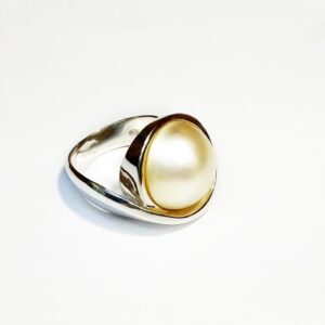 Silver mabe ring