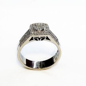 Platinum and diamond ring