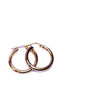 9ct Rose gold hoop earrings