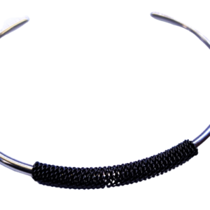 Stainless steel Center wrap arch bangle