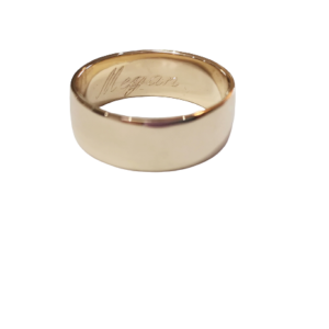 9K yellow gold gents ring